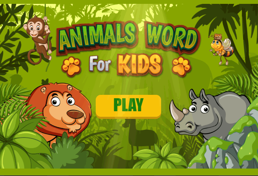 Animals Word for Kids